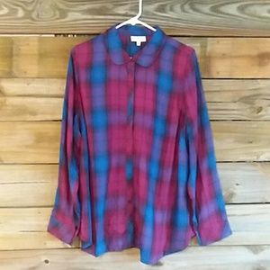 Modcloth plaid shirt